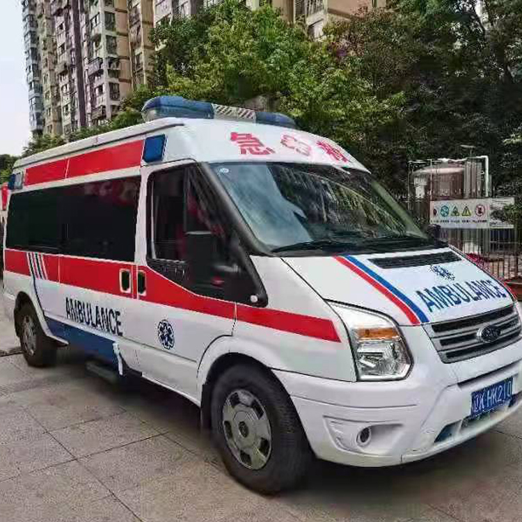 龙凤长途救护车护送病人返乡